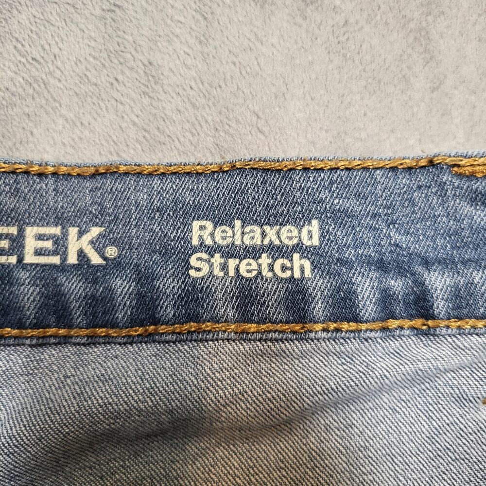 Falls Creek Jeans Mens 40x32 Blue Light Wash Straight Relaxed Denim Pockets - Picture 4 of 9